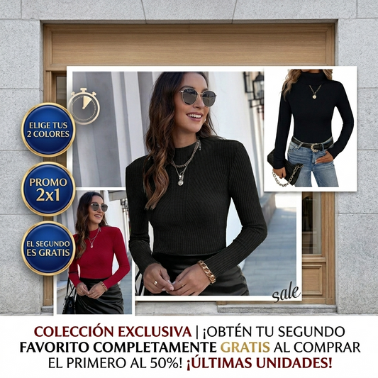 1+1 Beatle De Cuello Alto de Invierno🔥 PROMO 2 por el precio de 1