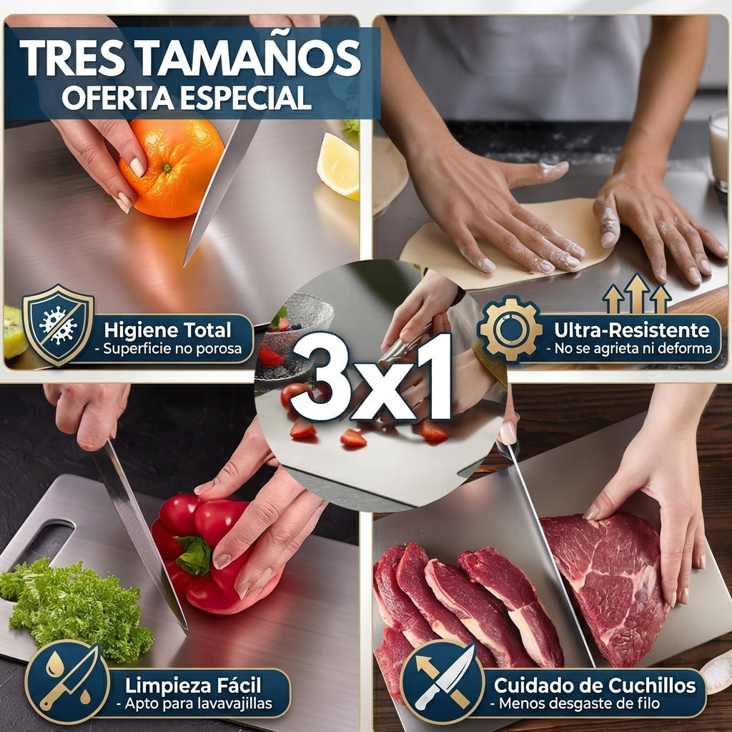 Pack de Tablas de corte OFERTA 3 x1 🔥 Obtén tamaño para cada necesidad 👉🧑🏻‍🍳