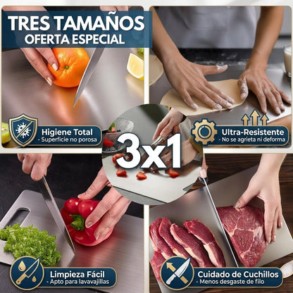 Pack de Tablas de corte OFERTA 3 x1 🔥 Obtén tamaño para cada necesidad 👉🧑🏻‍🍳