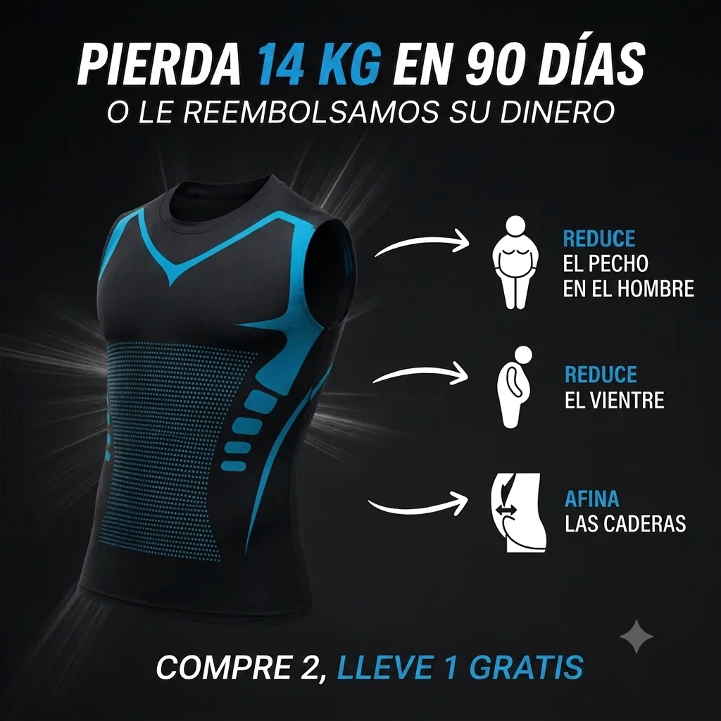 Camiseta Comprimida🤯 Para Hombre🧔🏻‍♂️💪🏻