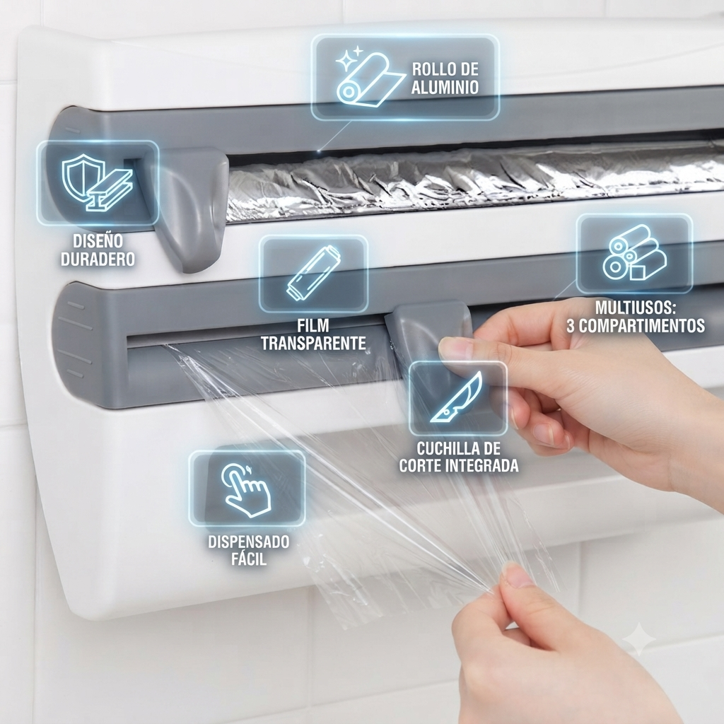 Dispensador de Papel Cocina Multiuso