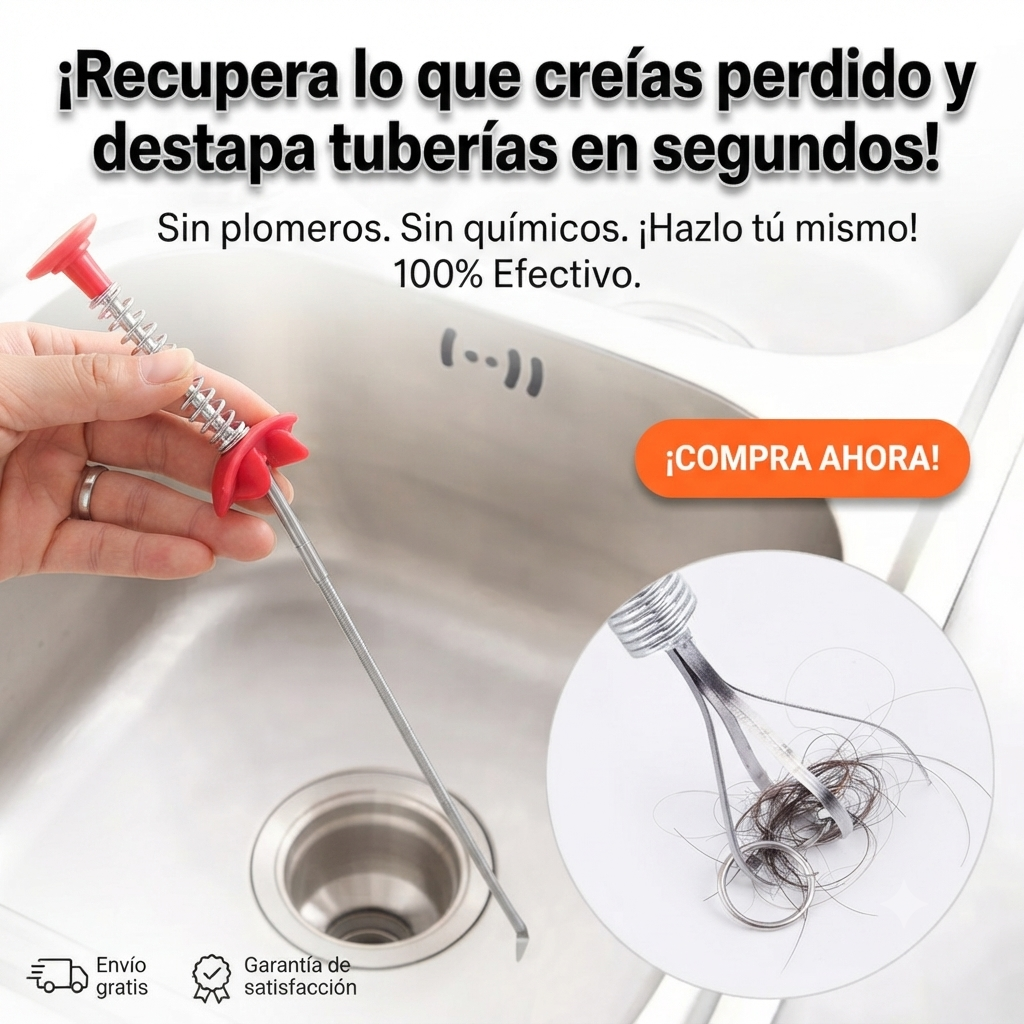 OFERTA ESPECIAL 2X1: Destapa CaÑerias Llave Con Agarre🪛💧
