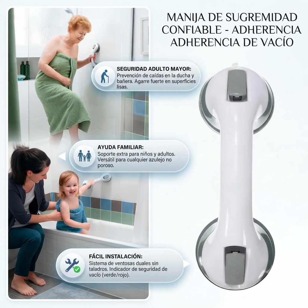 2x1 Manilla Adherente Soporte Seguridad 🛡️en todo lugar 😉