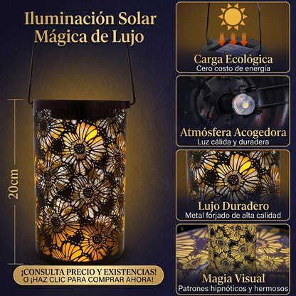 🌞👉🏻 Lamp Solar Exterior Jardín Girasoles🌻🤯
