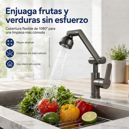 💧Grifo Monomando Giratorio  tipo Robot 180 Grados 😉: comodidad y estilo🔥