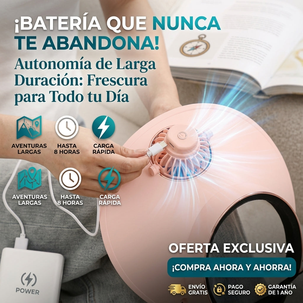 🫟💨Vicera Verano con Tapa De Ventilador Solar🤯🌞liviana y silenciosa