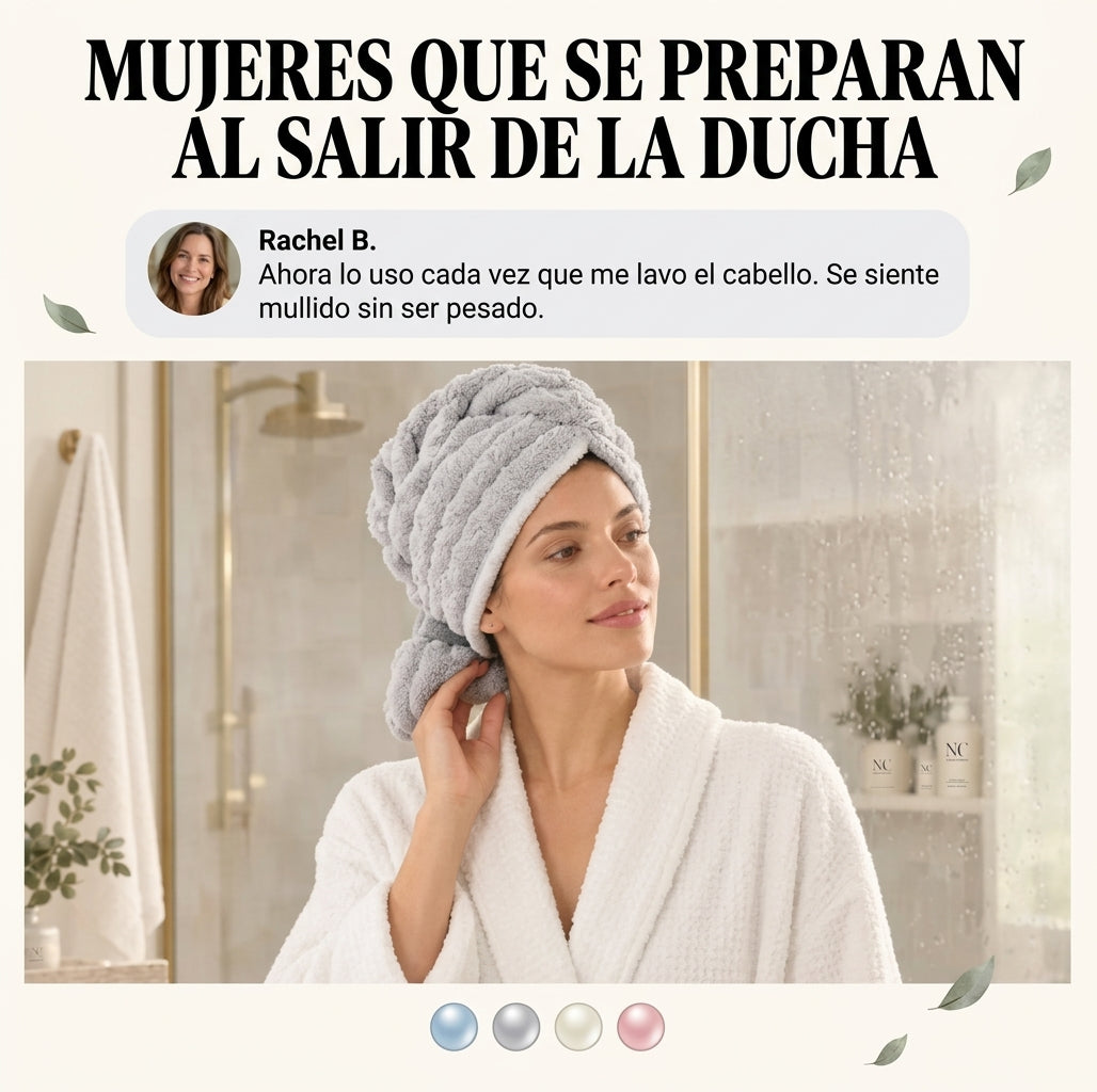 Toalla para cabello de secado rápido