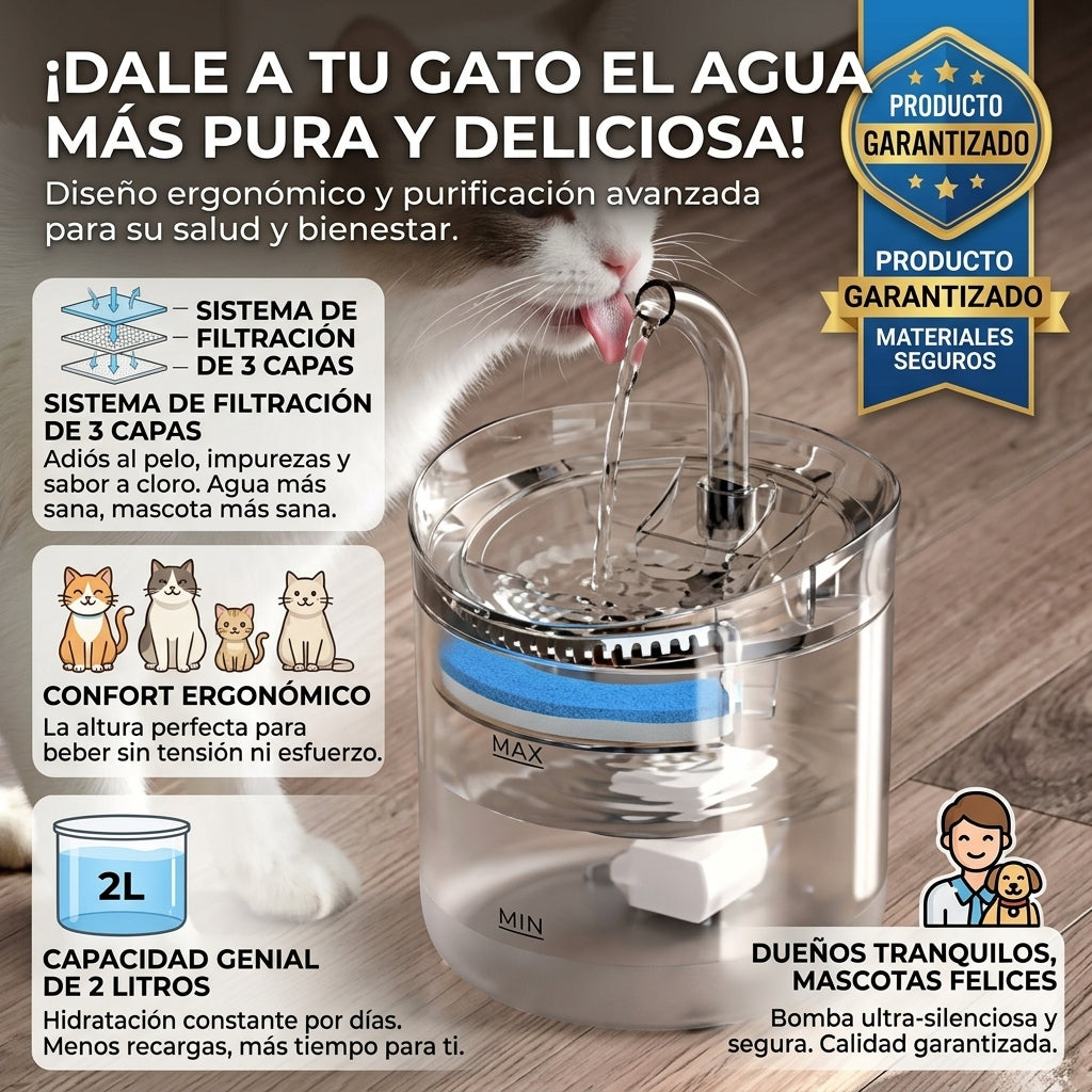 👉🏻💦Bebedero De Agua Para🐶 Mascotas🐕‍🦺🐈‍⬛ Hidratación Inteligente