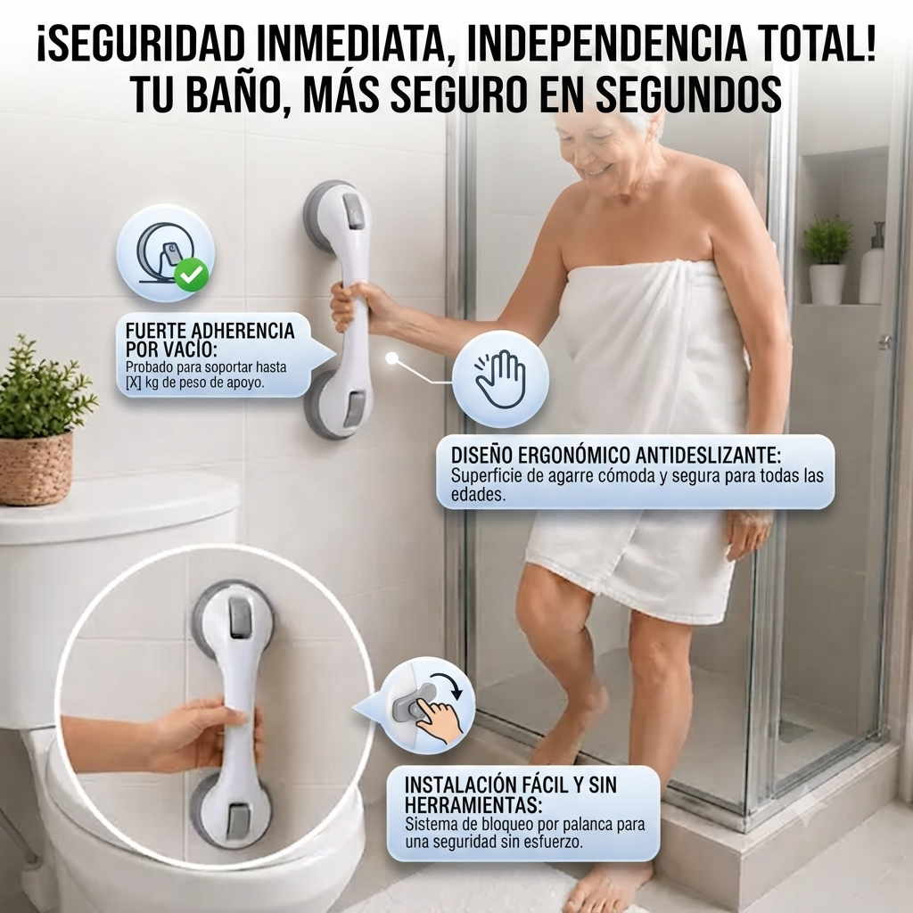 2x1 Manilla Adherente Soporte Seguridad 🛡️en todo lugar 😉