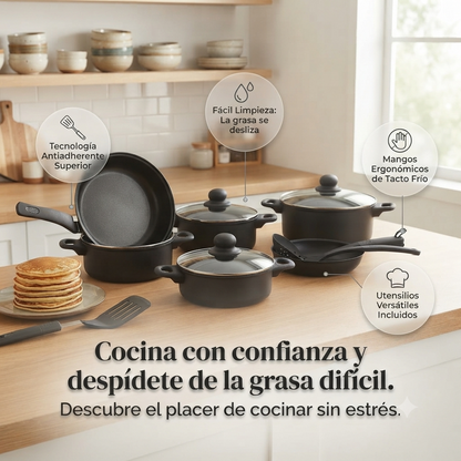 🔥👉🏻Set de Cocina Ollas y Sartenes🍳 👩🏻‍🍳