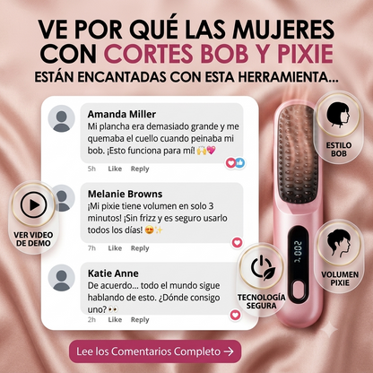 ReadyGo Brush: Cepillo Alisador:😉 ¡Adiós al frizz en cualquier lugar! 👉🏻 Premium ✨