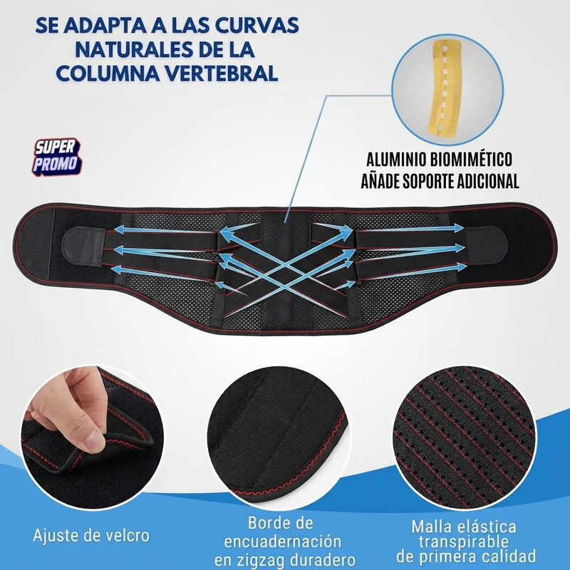 Faja cinturilla moldeando la cintura