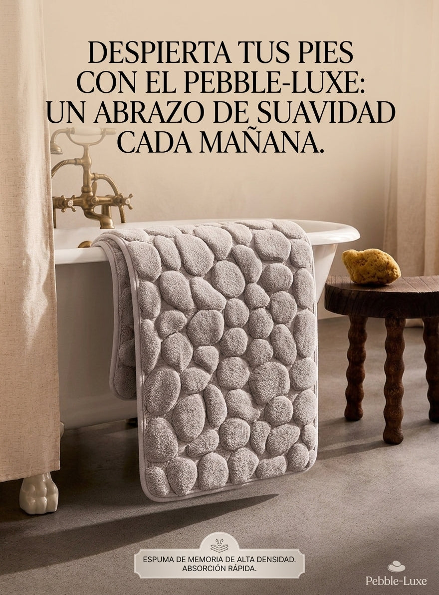 Plebble Luxe🛡️ Alfombra Antideslizante Efecto Piedra👉🏻😉 La comodidad en cada Paso