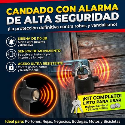 Candado Anti Robo Con Alarma