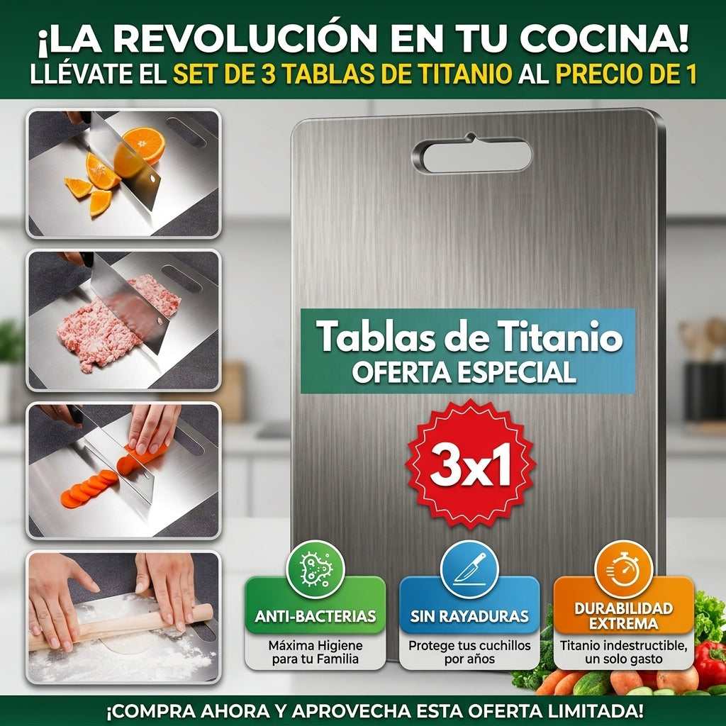 Pack de Tablas de corte OFERTA 3 x1 🔥 Obtén tamaño para cada necesidad 👉🧑🏻‍🍳