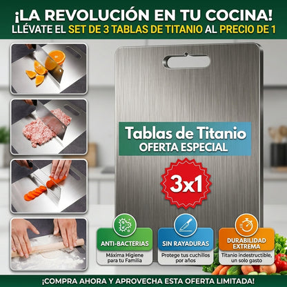 Pack de Tablas de corte OFERTA 3 x1 🔥 Obtén tamaño para cada necesidad 👉🧑🏻‍🍳