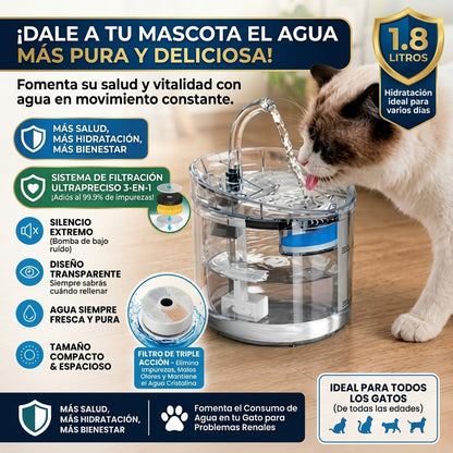 👉🏻💦Bebedero De Agua Para🐶 Mascotas🐕‍🦺🐈‍⬛ Hidratación Inteligente
