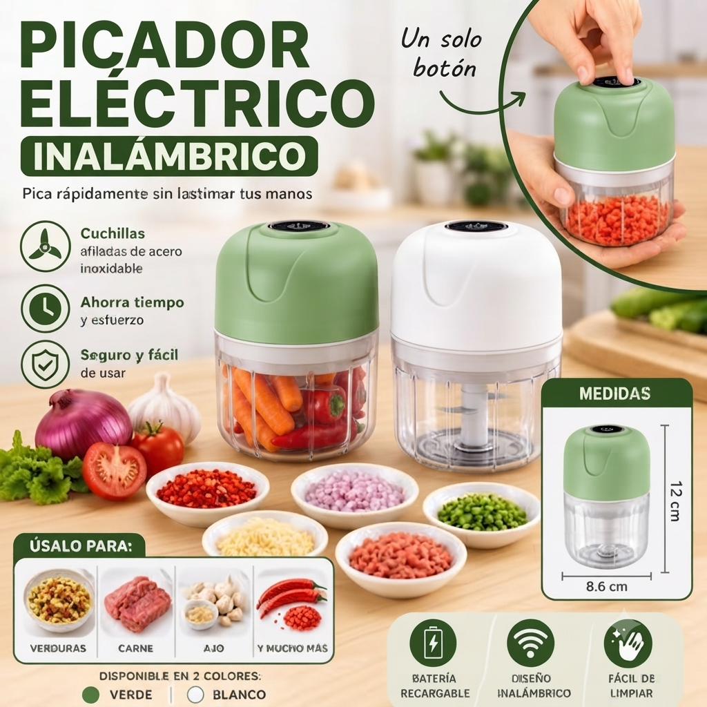 Procesador De Alimentos Electrico 250ml