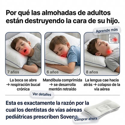 ProtecUltra® Almohada Terapia de Postura 🛡️para niños antironquido, 💤😴