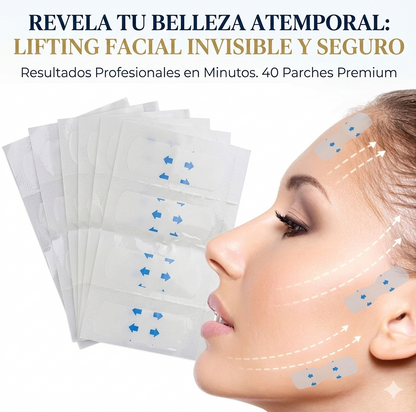 Tiras de Lifting facial efecto Natural DERMAFIX 40 Tiras + 40 REGALO🎁 OFERTA ESPACIAL 2X1