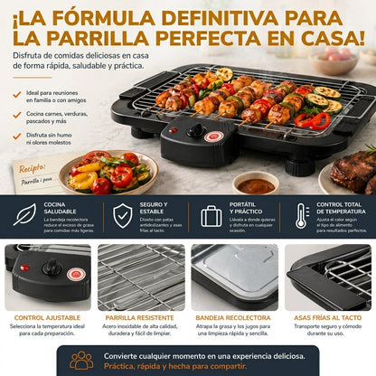 Parrilla Electrica Sin Humo Para Asados