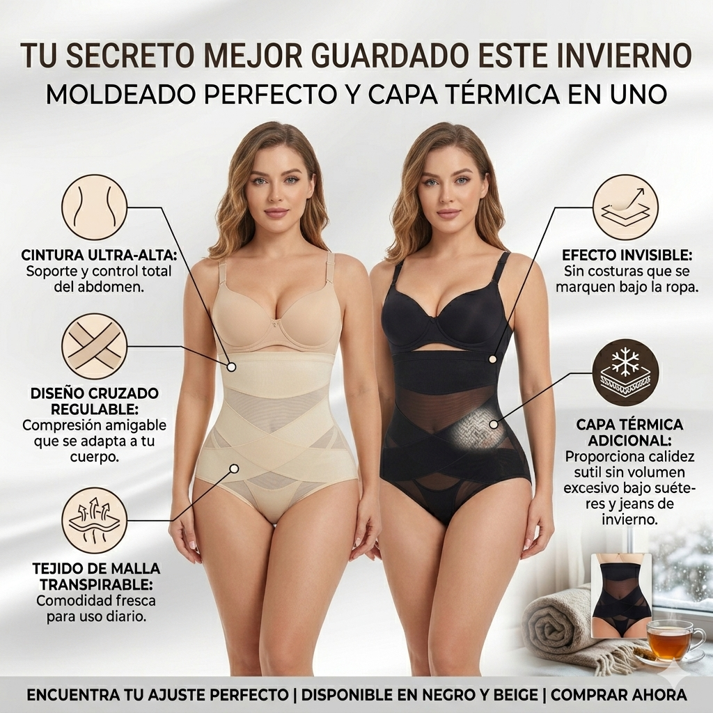 Faja Calzón Invisible Pro😉: Estiliza tu figura mientras te protege del frío.🔥🤯