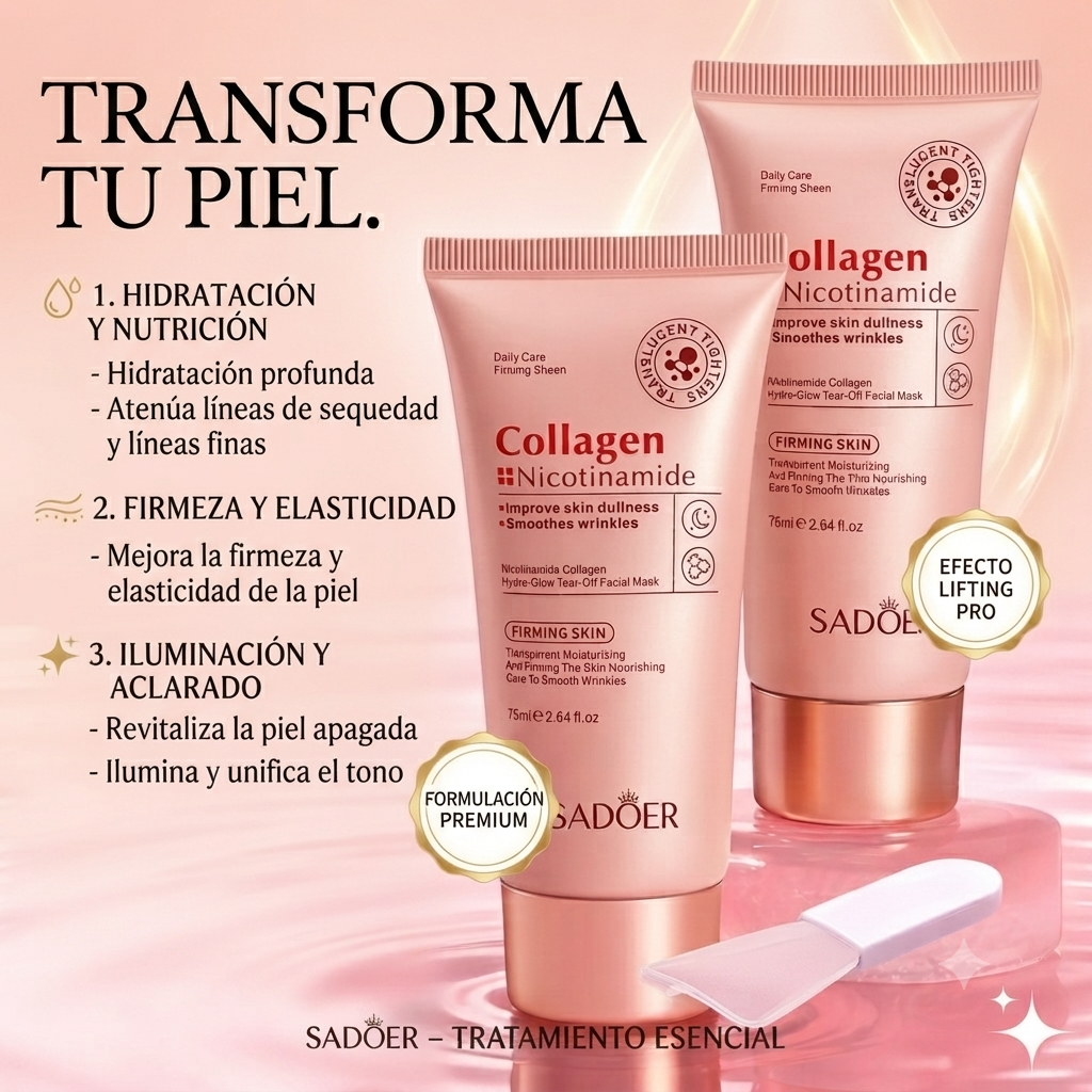 Mascarilla Facial Colageno Niacinamida