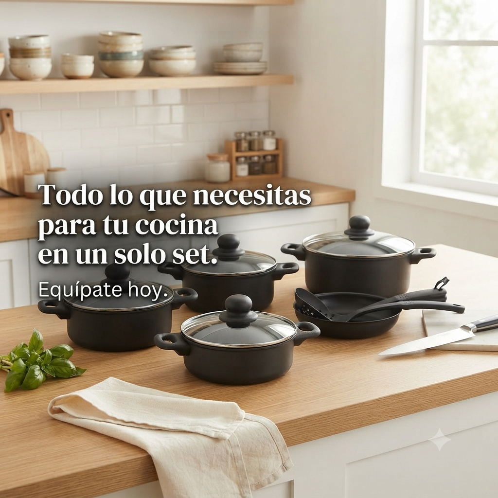 🔥👉🏻Set de Cocina Ollas y Sartenes🍳 👩🏻‍🍳