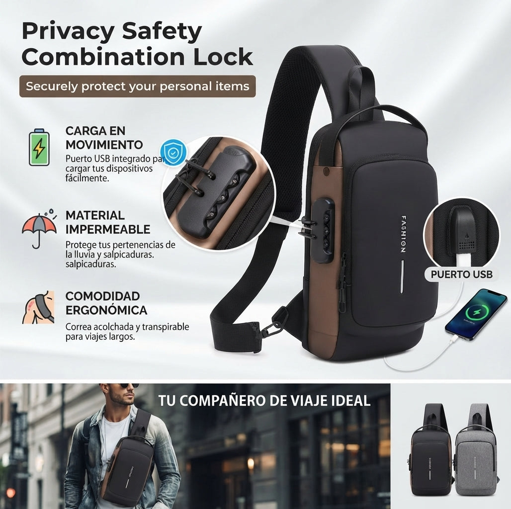 Bolso Antirrobo Bolso Inteligente😉Practico y cómodo
