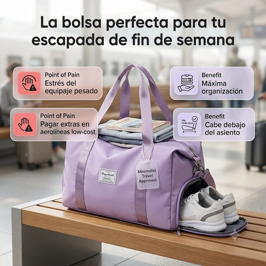 🔥Bolso Viajero De Mano Para Viaje Y Gym🤯Comodidad y espacio 👜😉