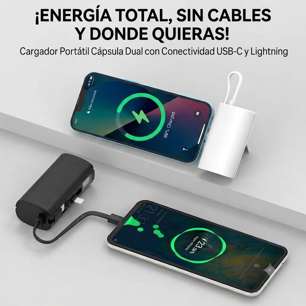 Cargador Portatil Capsula Tipo Llavero