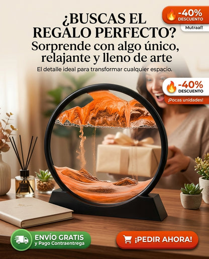 Adorno Tipo Reloj De Arena Forma Montana