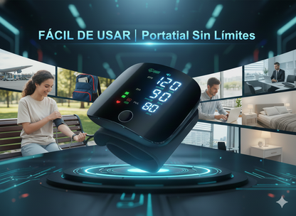 Monitor de Presión🧑‍⚕️ CardioSync para Muñeca 🤌 ¡Controla tu Presión Arterial🌩️ en un Instante, Donde Estés!