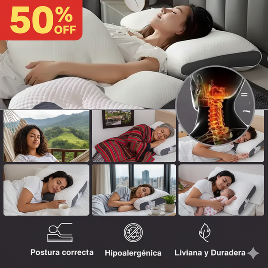 Cervical Confort Almohada ortopédica para el contorno del cuello