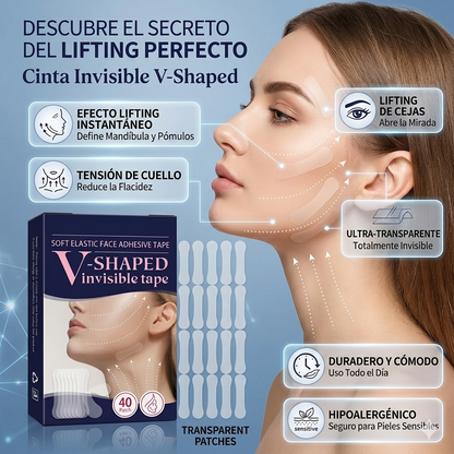 Tiras de Lifting facial efecto Natural DERMAFIX 40 Tiras + 40 REGALO🎁 OFERTA ESPACIAL 2X1