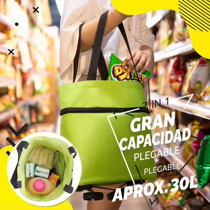 Bolsa Plegable Tipo Carrito Compras