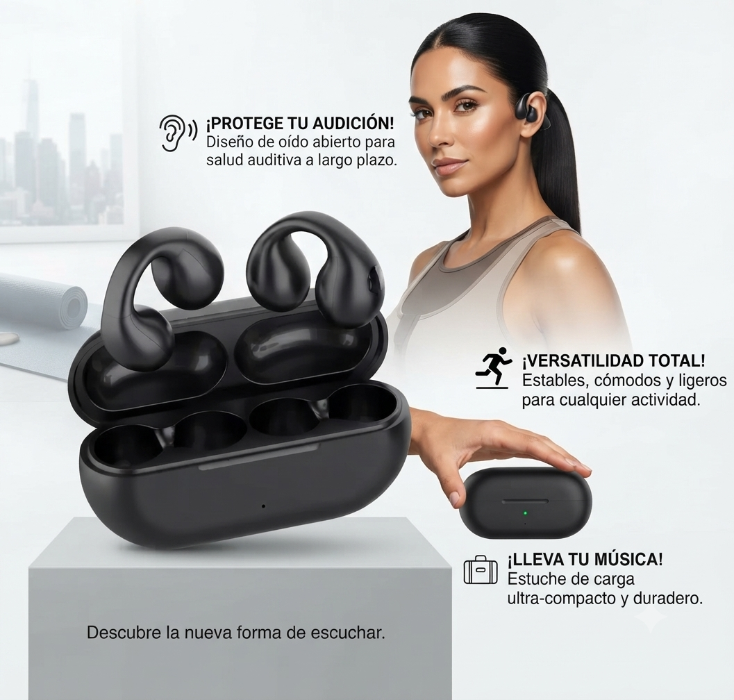 AirsPro 🛡️Audifonos Conduccion Osea Inalambricos👉🏻🔥