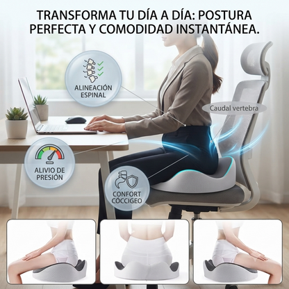 🔥OFERTA ESPECIAL Cojin hergonomico🛡️ Para dolor de coxis😉