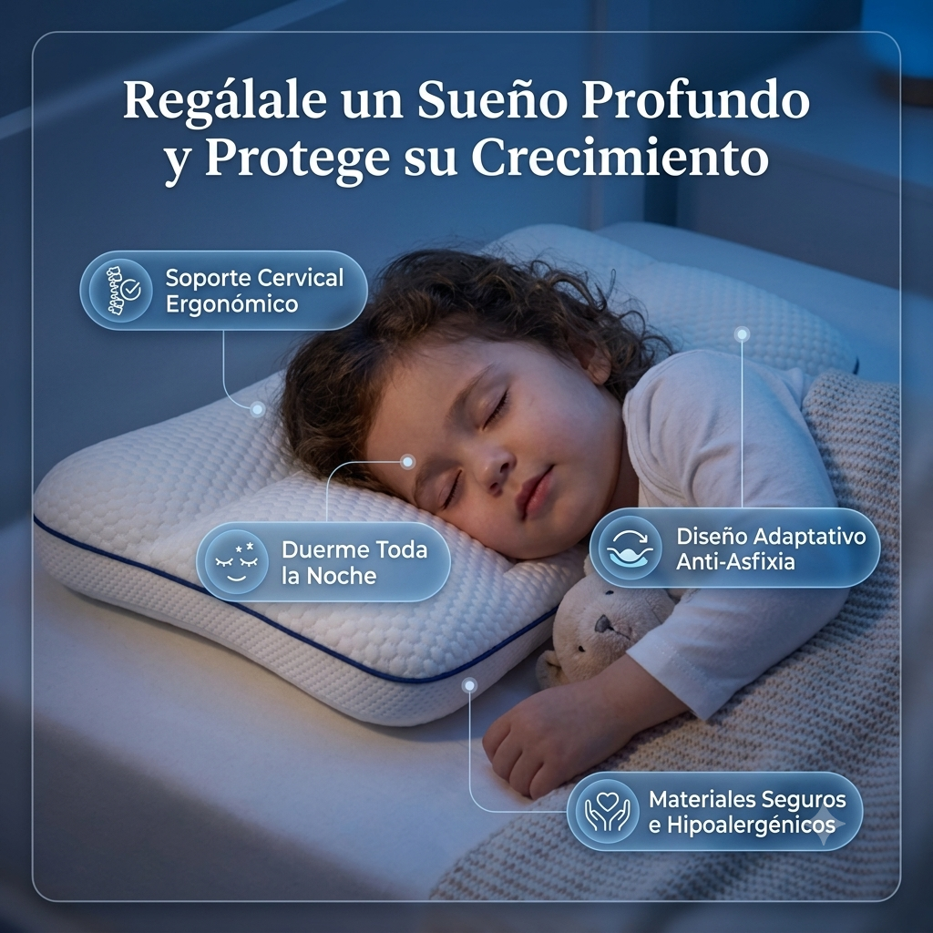 ProtecUltra® Almohada Terapia de Postura 🛡️para niños antironquido, 💤😴