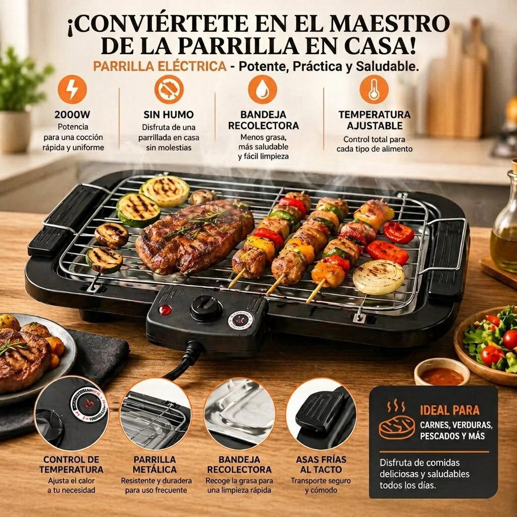 Parrilla Electrica Sin Humo Para Asados