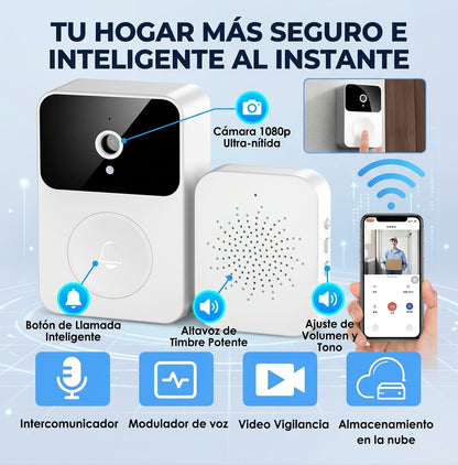 Timbre Inalambrico Con Camara Wifi