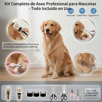 Kit Completo Cortapelos Afeitar Mascotas🦮🐈