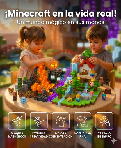 Minecraf: Bloques Mangneticos Premium 28 Piezas