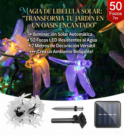 💫Guirnalda De Libelulas 👉🏻🏵️De Luces Led🌟