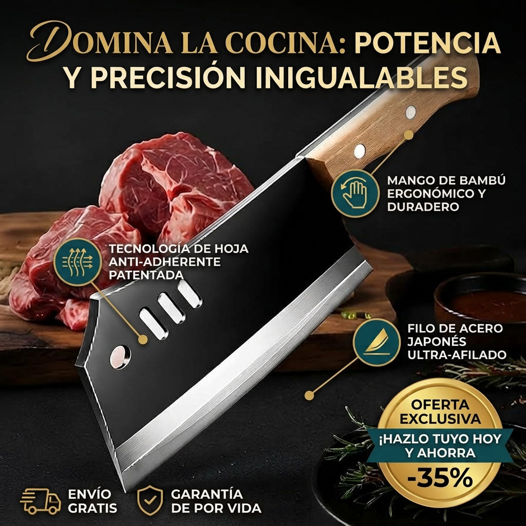 LLEVATE UNO GRATIS 👉🏻🤯Cuchillo Chef👨🏻‍🍳 Carnicero Multiusos🔪🥩2x1