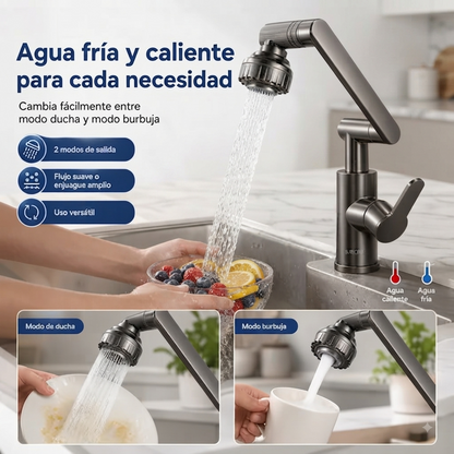 💧Grifo Monomando Giratorio  tipo Robot 180 Grados 😉: comodidad y estilo🔥