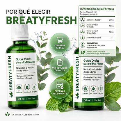 Breatify Gotas Para Mal Aliento:  Cambia tu enfoque con Wellfresh 👇