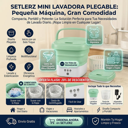 Mini Lavadora Centrifugado 6.5 Litros