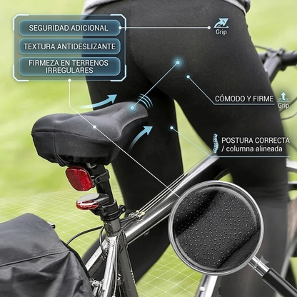 👉🏻🚴🏻Cobertor de Sillín Ergonómico con Gel — Instálalo en Segundos y Pedalea Sin Dolor🚴🏻