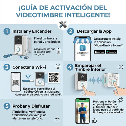 Timbre Inalambrico Con Camara Wifi